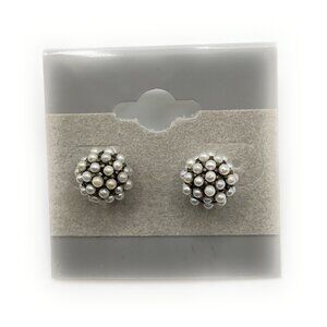 Pave Ball Stud Chloe + Isabel Pearl Earrings - E201P